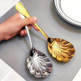 Luxury Hammered Shell Serving Spoon | Yedwo Design