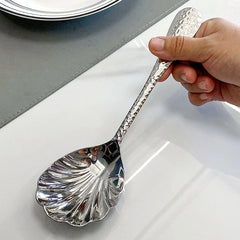 Luxury Hammered Shell Serving Spoon | Yedwo Design