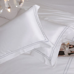 1000 Thread Count Egyptian Cotton White Bedding Set | Yedwo