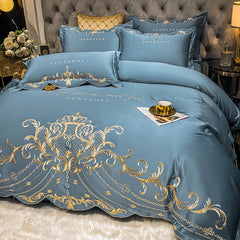 Soft Luxury Egyptian Cotton Embroidered Bedding Set | Yedwo Home