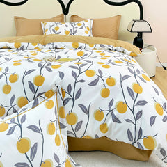 100% Cotton Orange Fruit Duvet Cover Sets | Yedwo Home