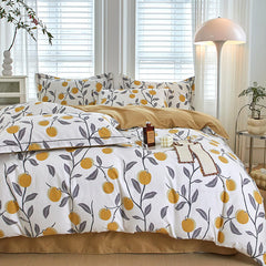 100% Cotton Orange Fruit Duvet Cover Sets | Yedwo Home