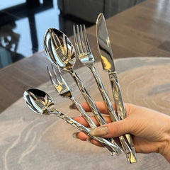 Luxury Diamond-Cut Design Flatware Set | Yedwo Design
