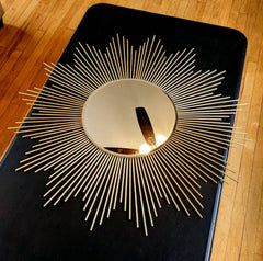 35” Gold Sunburst Mirror | Yedwo