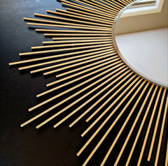35” Gold Sunburst Mirror | Yedwo