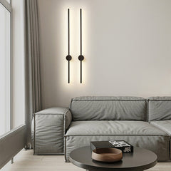 360° Modern Black&Gold LED Linear Wall Light | Yedwo