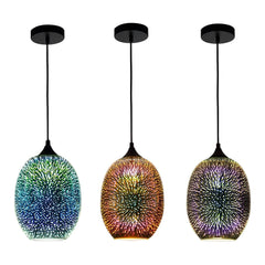 3D Colorful Glass Fireworks ART Pendant Light | Yedwo Design