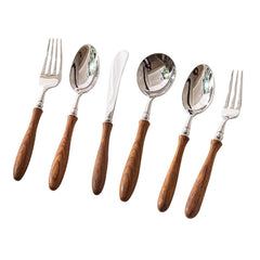 Luxury Huanghua Pear Wood Flatware Set | Yedwo Design