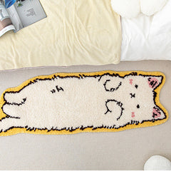 Funny Cute Lazy Cat Quiet Indoor Rug | Yedwo Home