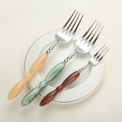 JOJO French Luxury Emerald Green Cutlery Set | Yedwo Design
