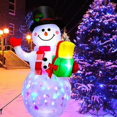 5 FT Illuminated Christmas Holiday Inflatable Snowman | Yedwo