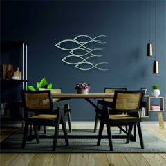 5 Fish Family Metal Wall Art | Yedwo Design