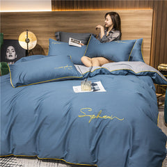 60S Cotton Silky Embroidery Duvet Cover | Yedwo Home