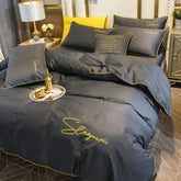 60S Cotton Silky Embroidery Duvet Cover | Yedwo Home