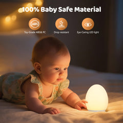 7-Color LED Egg Night Light Nursery Lamp | Yedwo