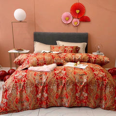 80S Long-Staple Cotton Sateen Wedding Bedding Set | Yedwo