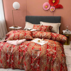 80S Long-Staple Cotton Sateen Wedding Bedding Set | Yedwo