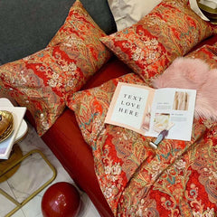 80S Long-Staple Cotton Sateen Wedding Bedding Set | Yedwo