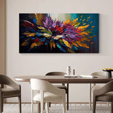 Abstract Colored Floral Painting Canvas Wall Art | Yedwo