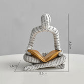 Abstract Art Reading Figure Statue | Yedwo Design