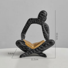 Abstract Art Reading Figure Statue | Yedwo Design