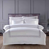 Abyad Hotel Rainbow Stitch Egyptian Cotton Bedding Set | Yedwo