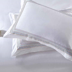 Abyad Hotel Rainbow Stitch Egyptian Cotton Bedding Set | Yedwo