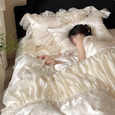 Améliane French Luxury Long-Staple Cotton Lace Bedding Set | Yedwo