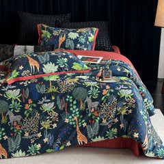 American Prairie Animal Print Long-Staple Cotton 4-Piece Bedding Set | Yedwo