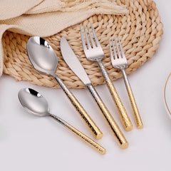 Aurelie Silver Luxury Cutlery Set | Yedwo Design