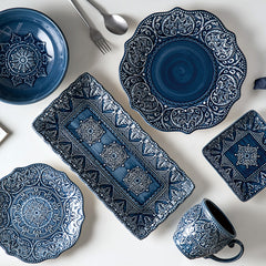 Baroque Luxury Ceramic Dinner Plate Set | Yedwo Design