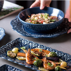 Baroque Luxury Ceramic Dinner Plate Set | Yedwo Design