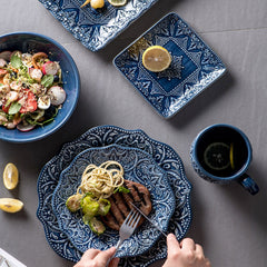 Baroque Luxury Ceramic Dinner Plate Set | Yedwo Design