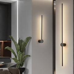 Black Vertical LED Wall Light | Yedwo Design