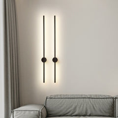 Black Vertical LED Wall Light | Yedwo Design