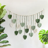 Bohemian Handwoven Leaf Tapestry Wall Hanging | Yedwo