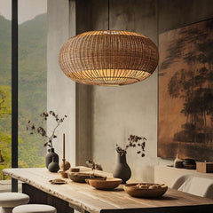Boho Handwoven Rattan Pendant Light | Yedwo
