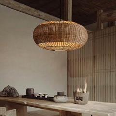 Boho Handwoven Rattan Pendant Light | Yedwo