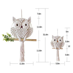 Boho Owl Macrame Wall Hanging Decor | Yedwo Design