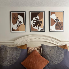 Boho Tropical Leaf Wood Wall Art(3 pcs) | Yedwo Design