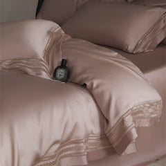 Charles 80-Thread-Count TENCEL Lyocell Lace Bedding Set | Yedwo
