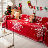 Christmas Holiday Style Chenille Sofa/Couch Cover | Yedwo Home