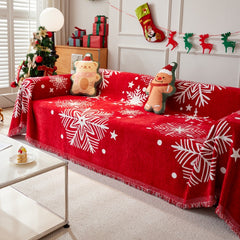 Christmas Holiday Style Chenille Sofa/Couch Cover | Yedwo Home