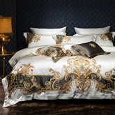Cinderella Palace Luxury 140S Silk-Cotton Embroidered Bedding Set | Yedwo