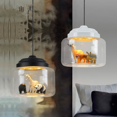 Creative Cartoon Animal Glass Pendant Light | Yedwo Design