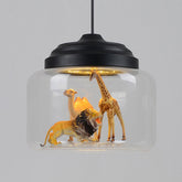 Creative Cartoon Animal Glass Pendant Light | Yedwo Design