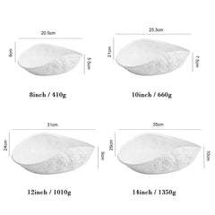 Creative Rock Pattern Shell White Ceramic Plate | Yedwo Design