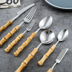Creative Vintage Nature Bamboo Cutlery Set | Yedwo