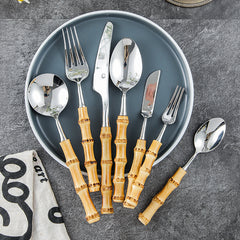 Creative Vintage Nature Bamboo Cutlery Set | Yedwo