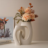 Crossed Pipe Ceramic Flower Vase Set | Yedwo Design